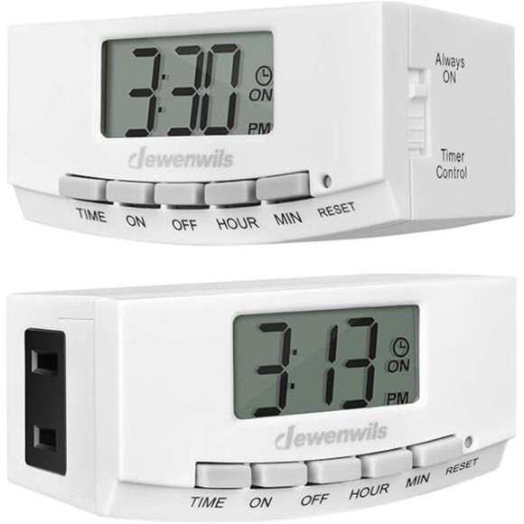 Timer Outlet, 24 Hour Timers for Electrical Outlets for Christmas with 1 Plug - Picture 7 of 7
